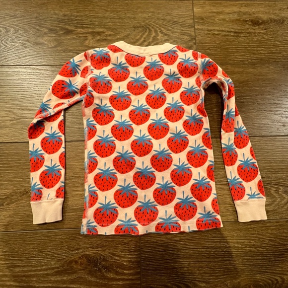 Hanna Andersson Girls Long John Hanna Jams Strawberry, Size 5,  Organic Cotton - Picture 8 of 13
